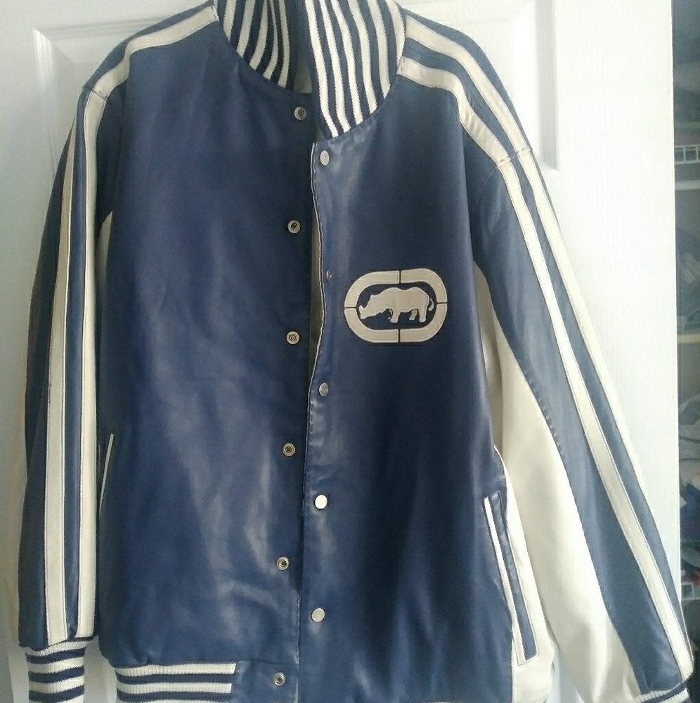 Ecko leather reversible jacket